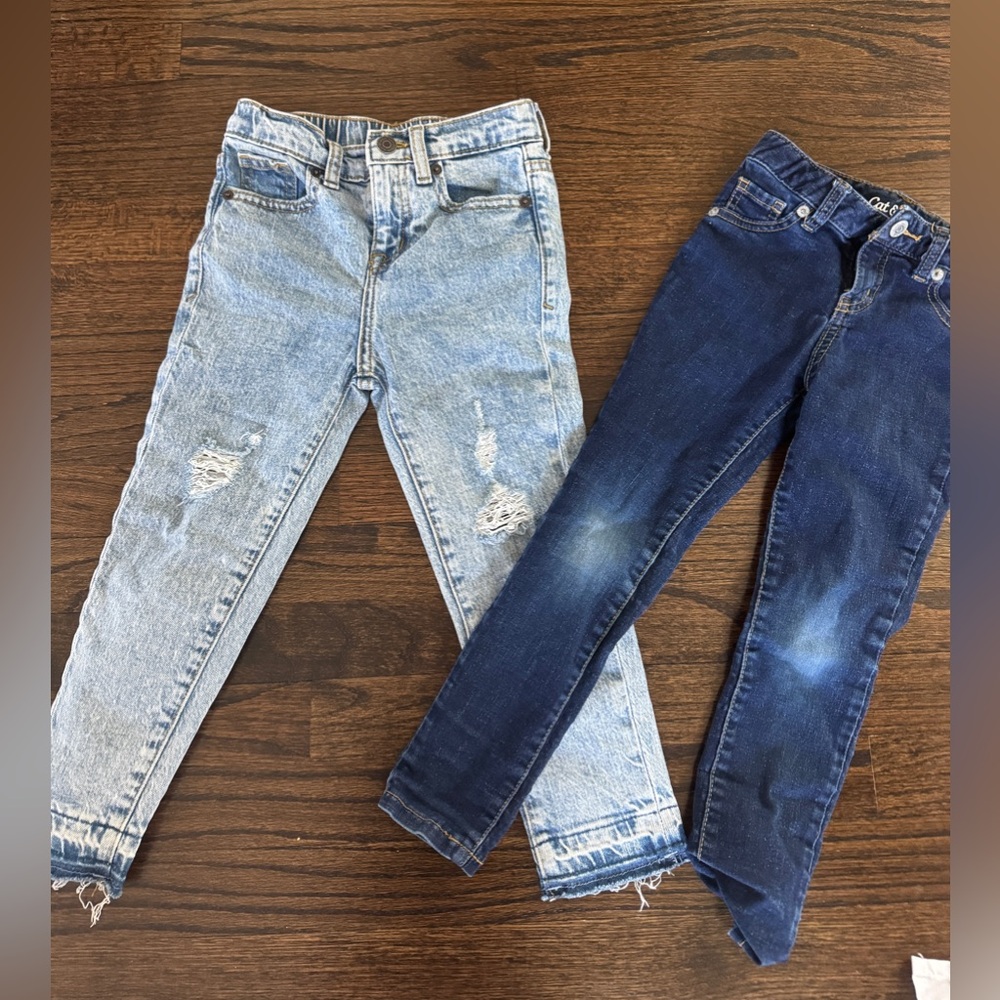 Cat and jack girls jeans size 4 and 5